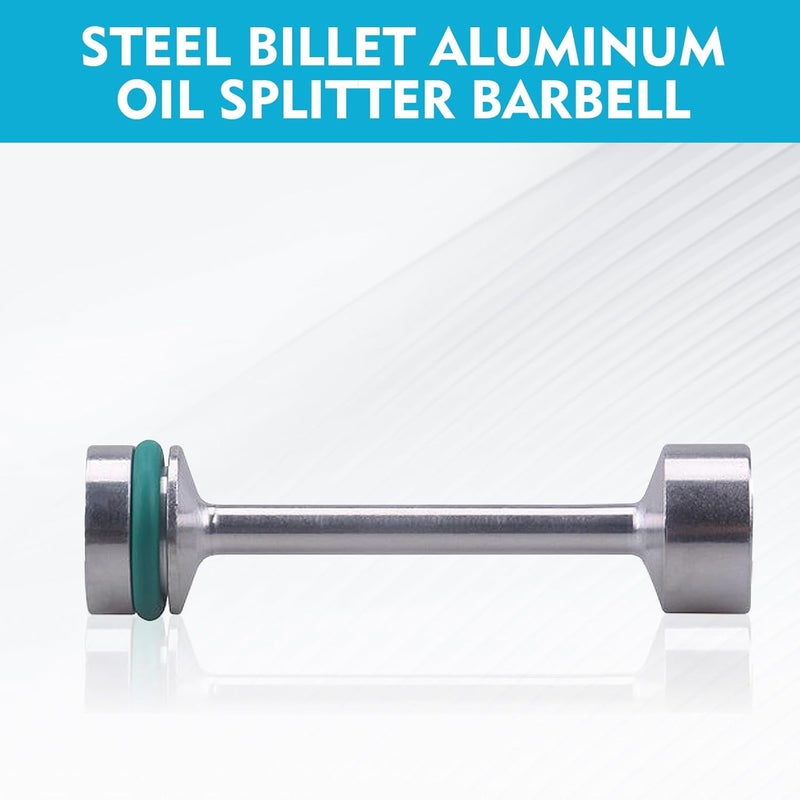 Merdege Oil Diverter Barbell, Alloy Automotive Repair Replacement Parts, Compatible with GM Gen III & IV LS Engines LS1 LS2 LS3 LS6 LS7 LS9 LQ4 LQ9 4.8L 5.3L 6.0L 6.2L L92 LS4 L99 LSA (Silver) - Image 3